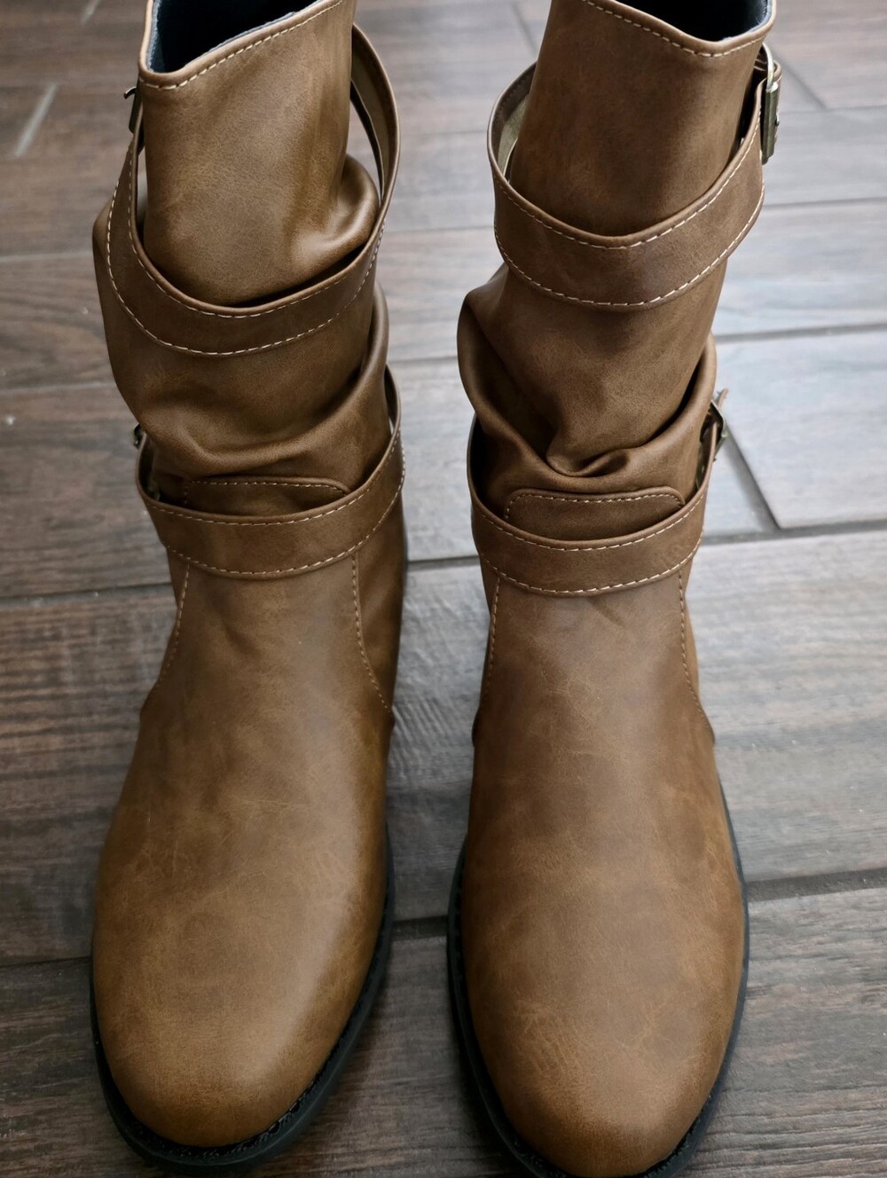 Classic Brown Women’s Slouch Boots, Size 39 (Approx 8 - 8 1/2)